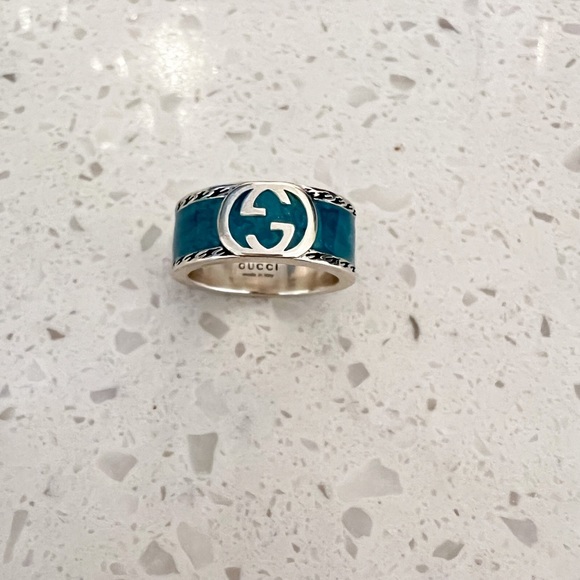 Double gg wide band ring - Picture 2 of 4